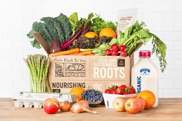 Organic Mixed Fruit & Veggie Farm Box